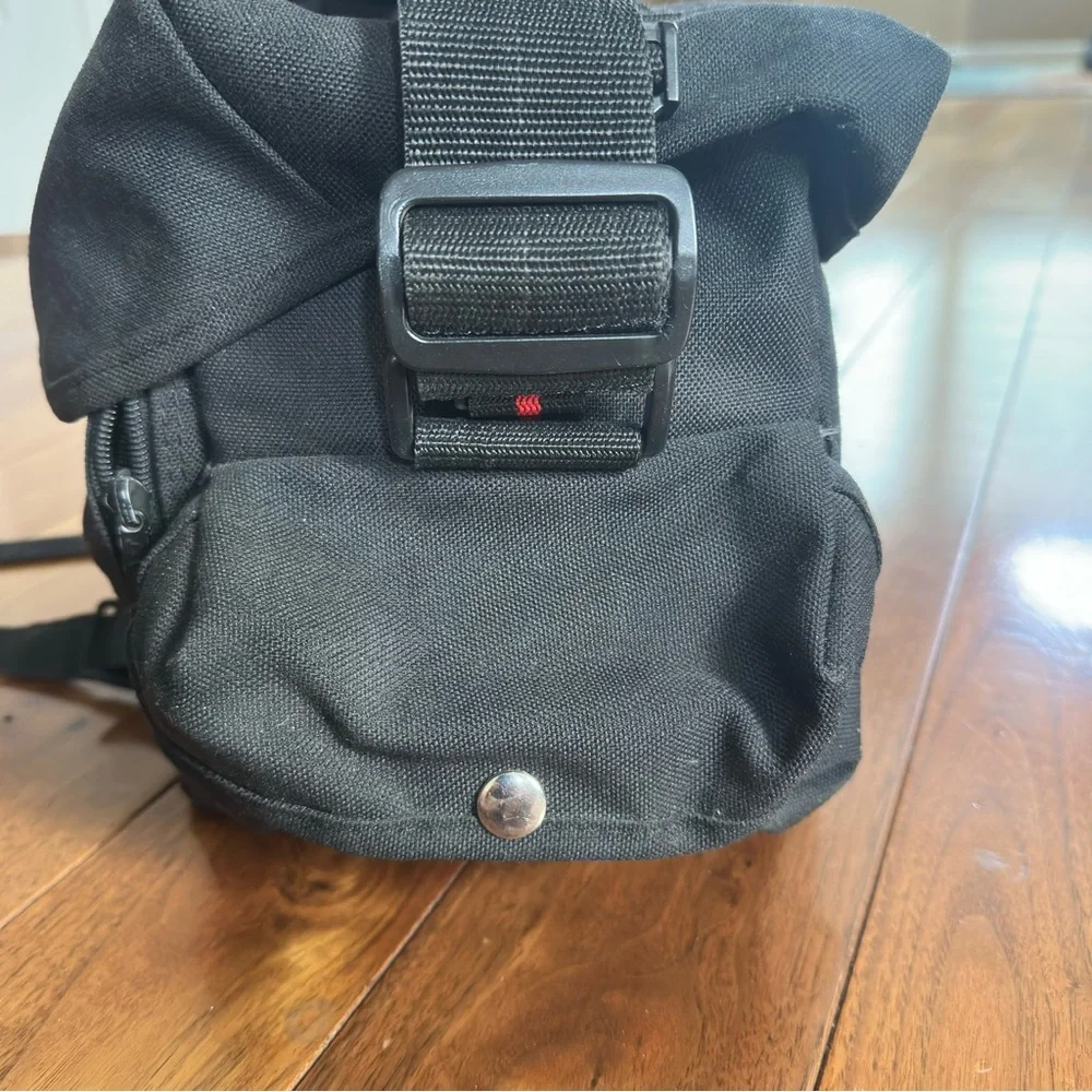 Vintage Coast Black Canvas Camera Bag – Padded Camera & Camcorder Carry Case